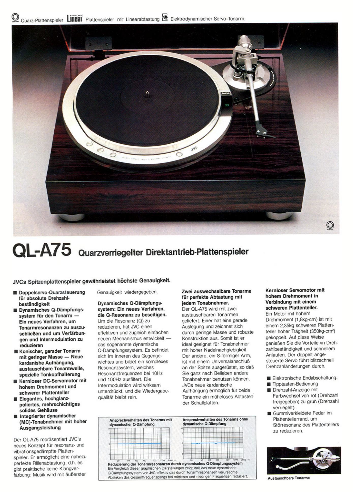 Jvc QLA 75 Brochure