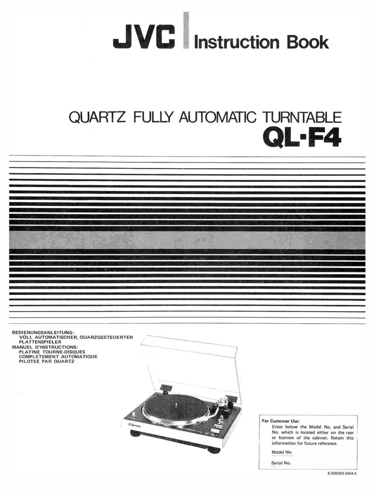 Jvc QLF 4 Owners Manual