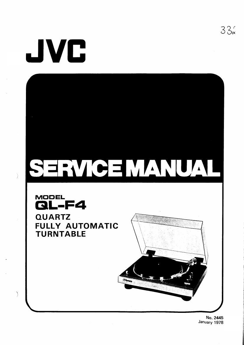 Jvc QLF 4 Service Manual