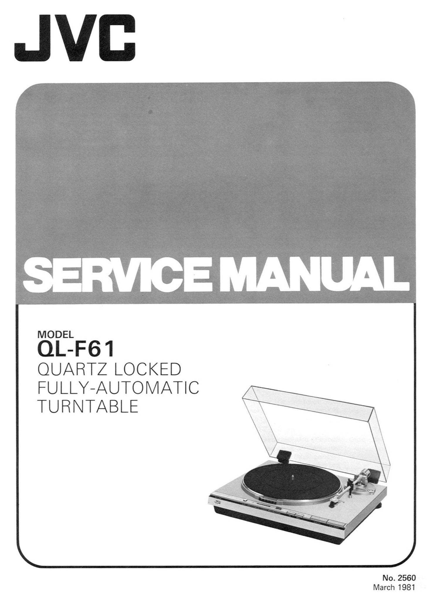 Jvc QLF 61 Service Manual
