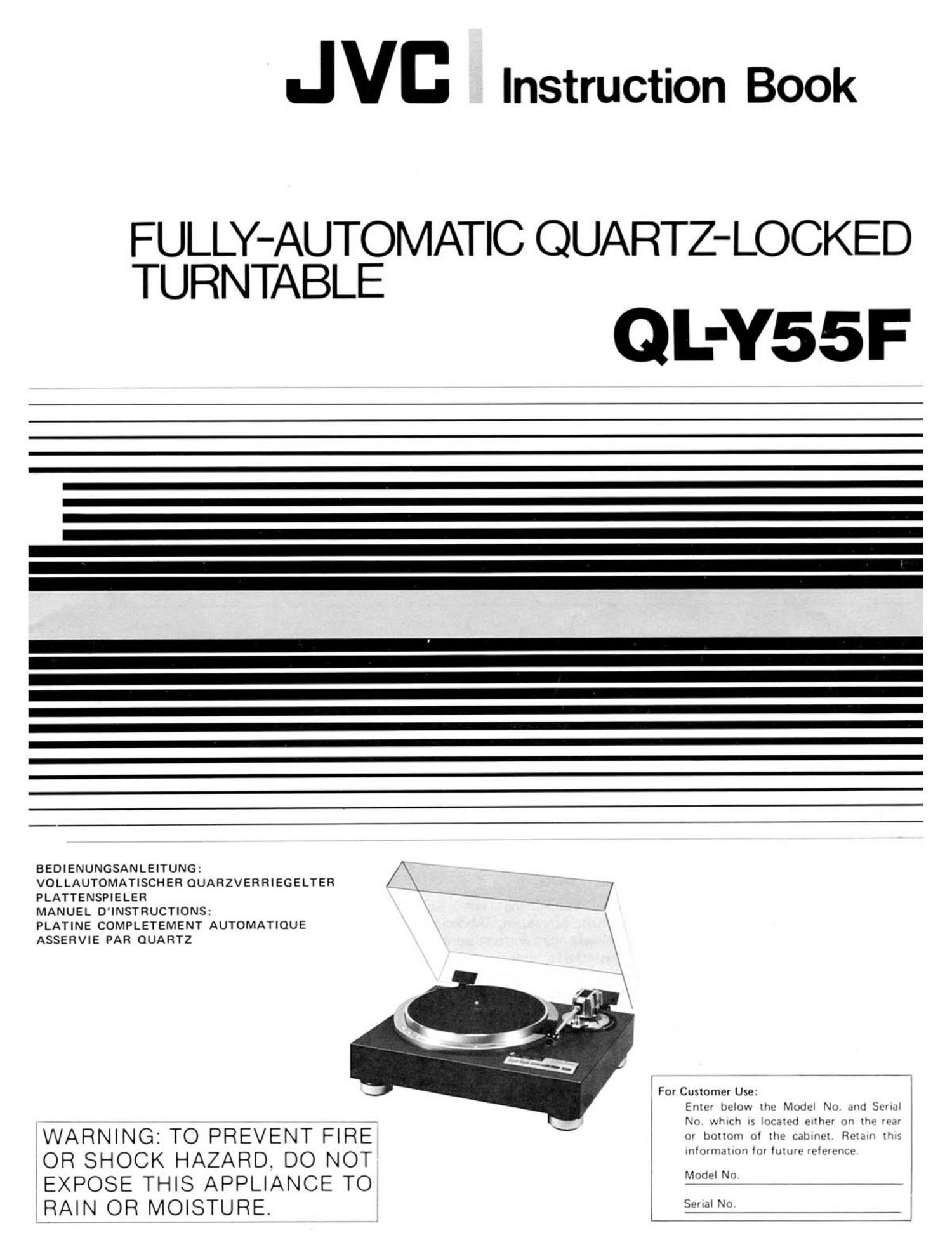 Jvc QLY 55 F Owners Manual