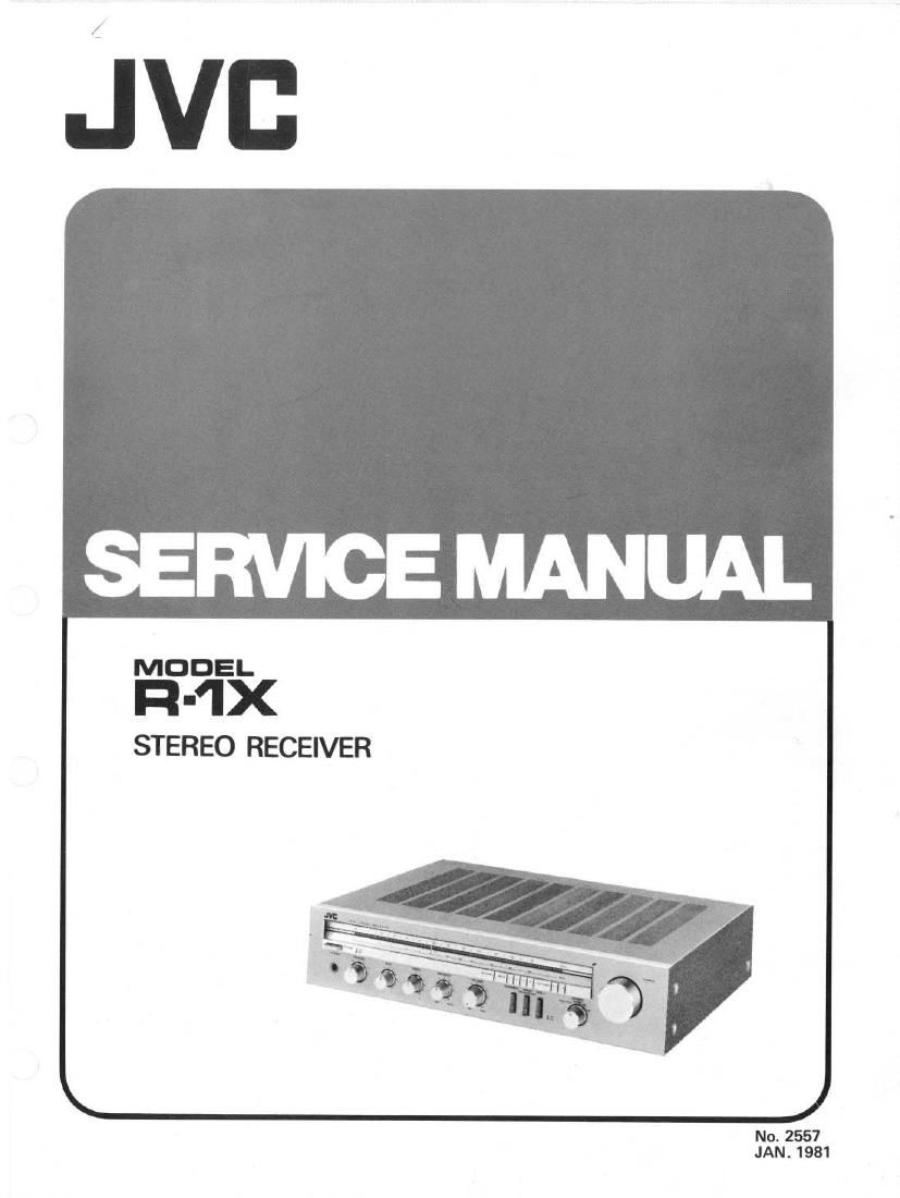 Jvc R 1 X Service Manual