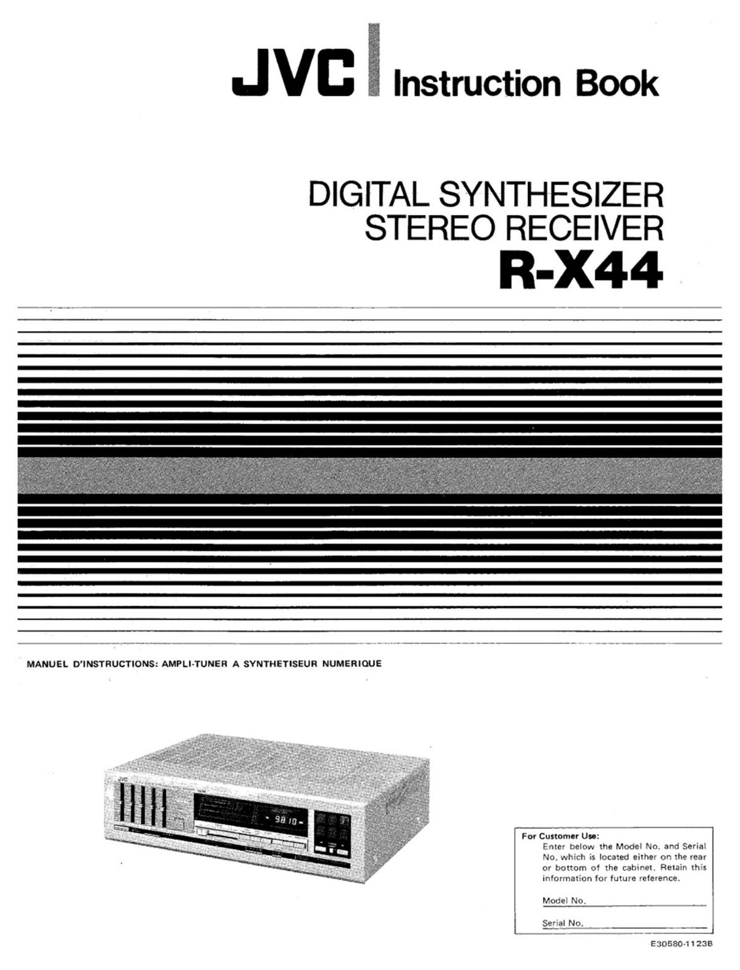 Jvc R X44 Owners Manual