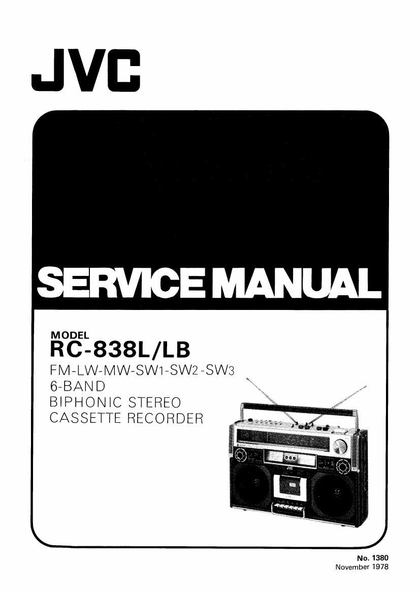 Jvc RC 838 Service Manual