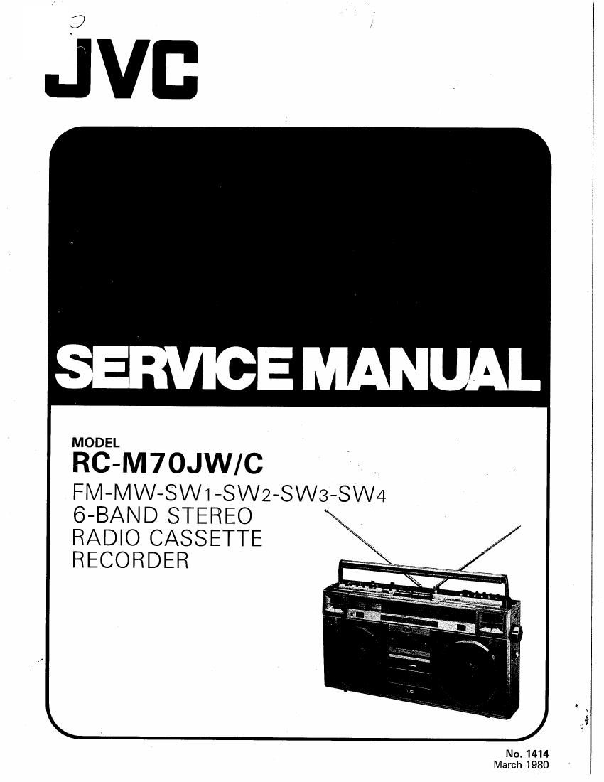 Jvc RCM 70 Service Manual