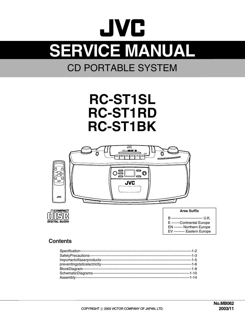 Jvc RCST 1 BK Service Manual