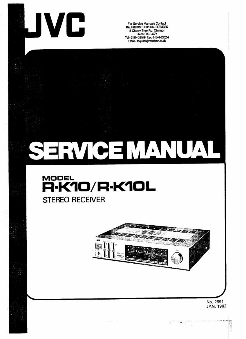 Jvc RK 10 L Service Manual