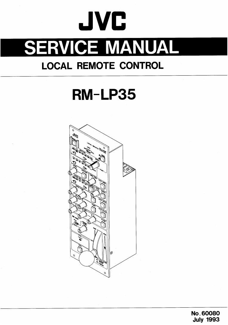 Jvc RMLP 35 Service Manual