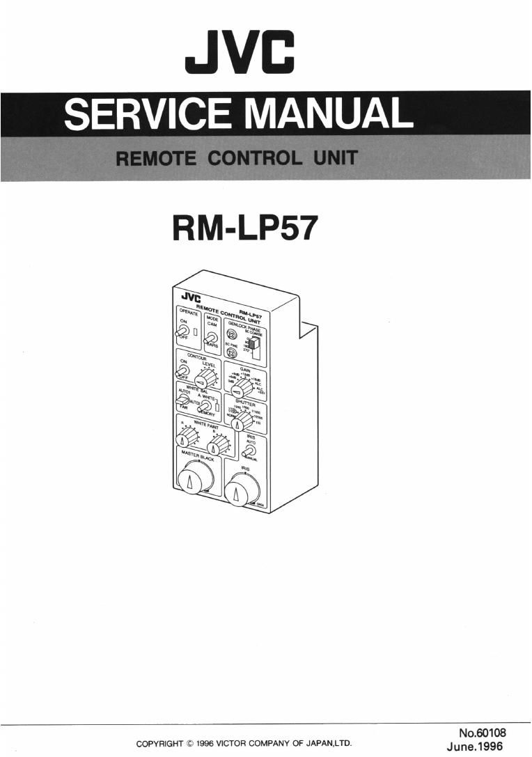 Jvc RMLP 57 Service Manual
