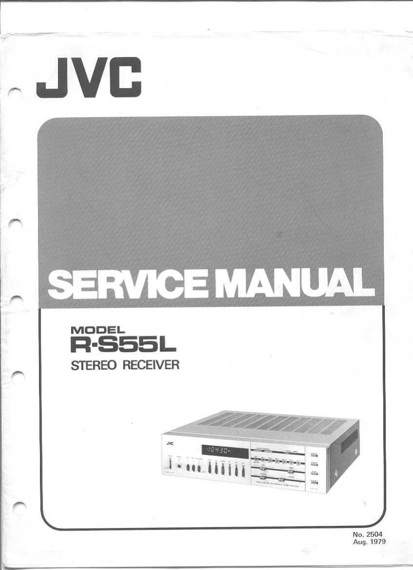 Jvc RS 55 L Service Manual