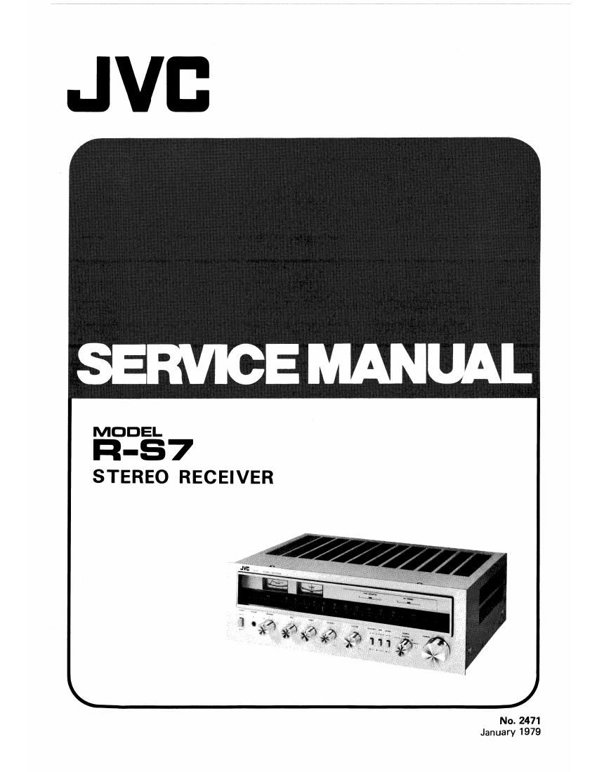 Jvc RS 7 Service Manual