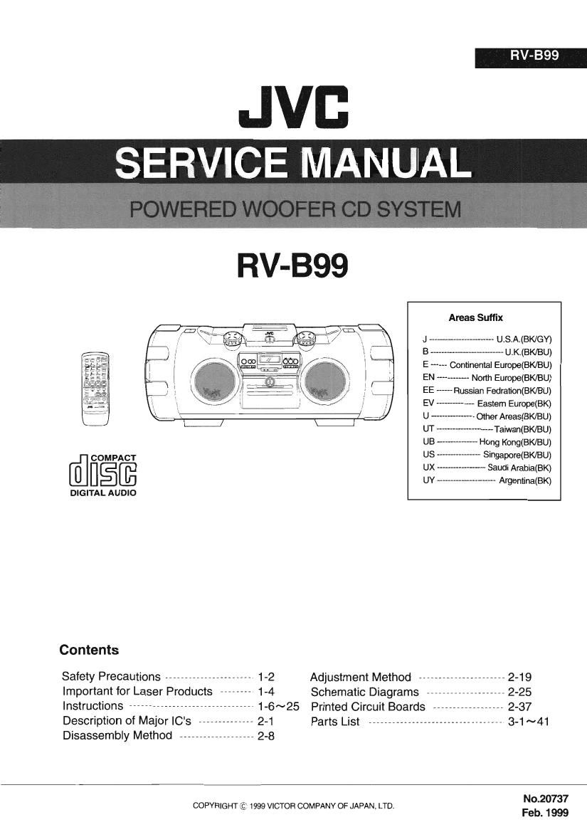 Jvc RVB 99 Service Manual