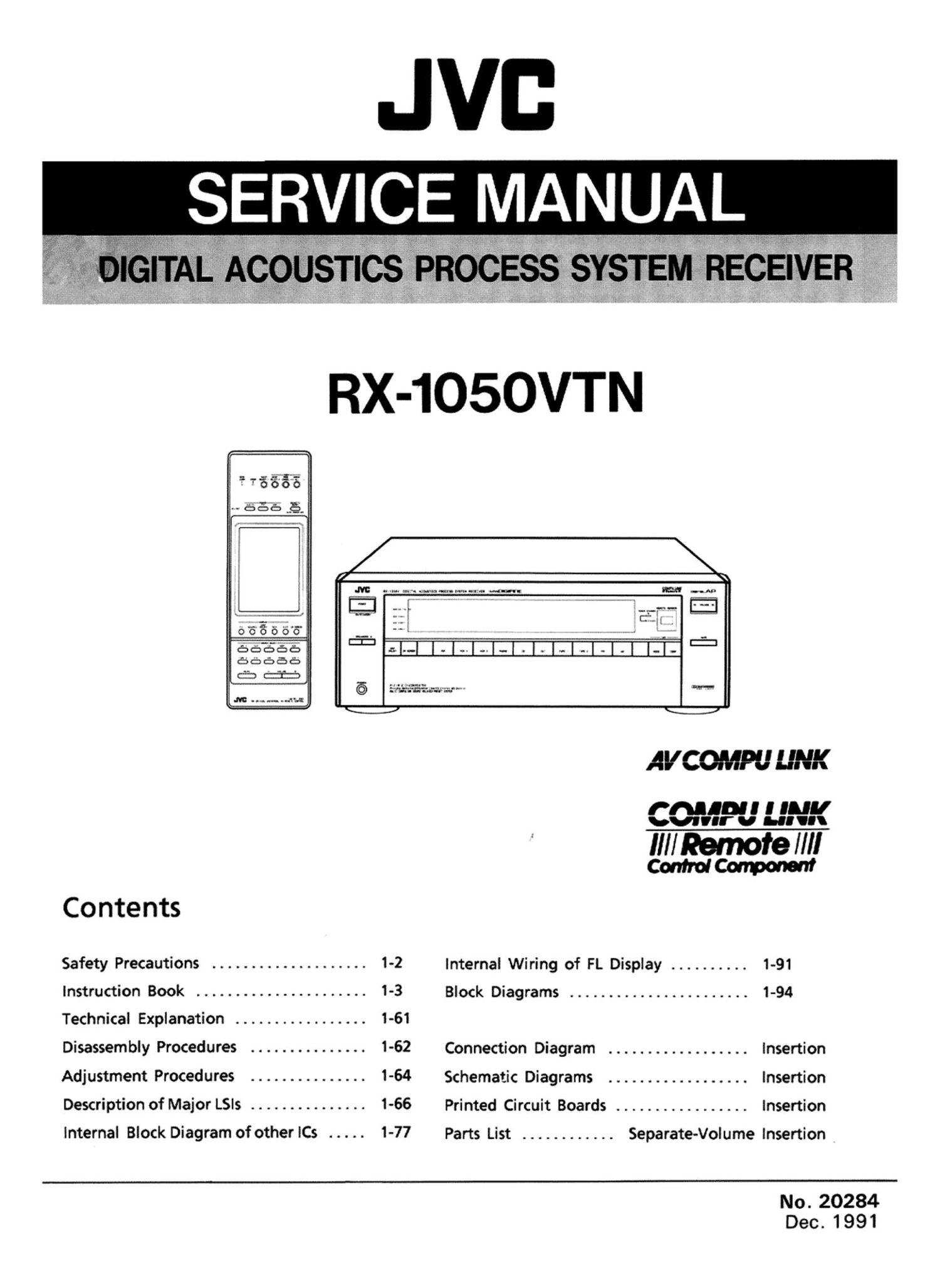 Jvc RX 1050 VTN Service Manual