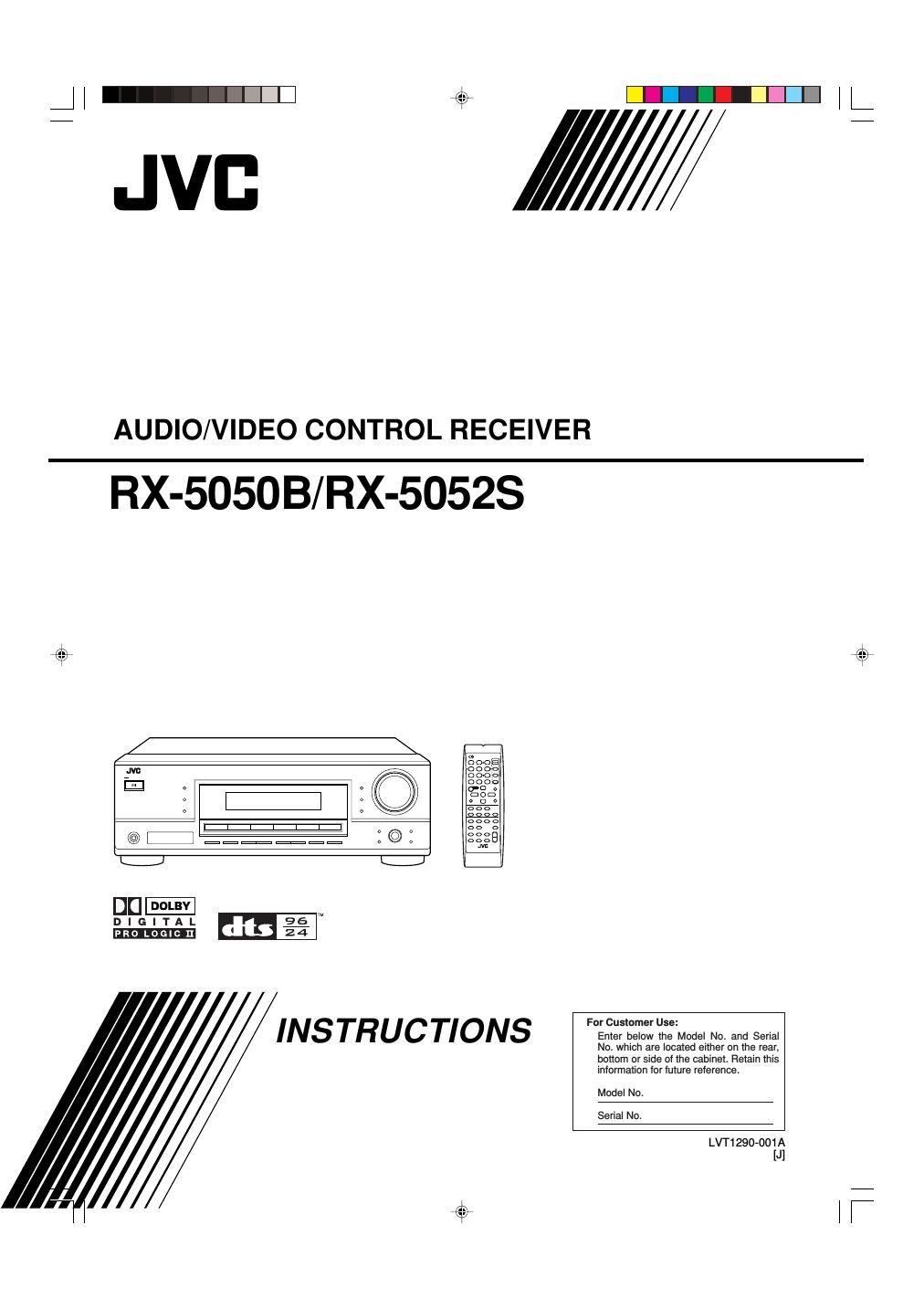 Jvc RX 5050 B Owners Manual