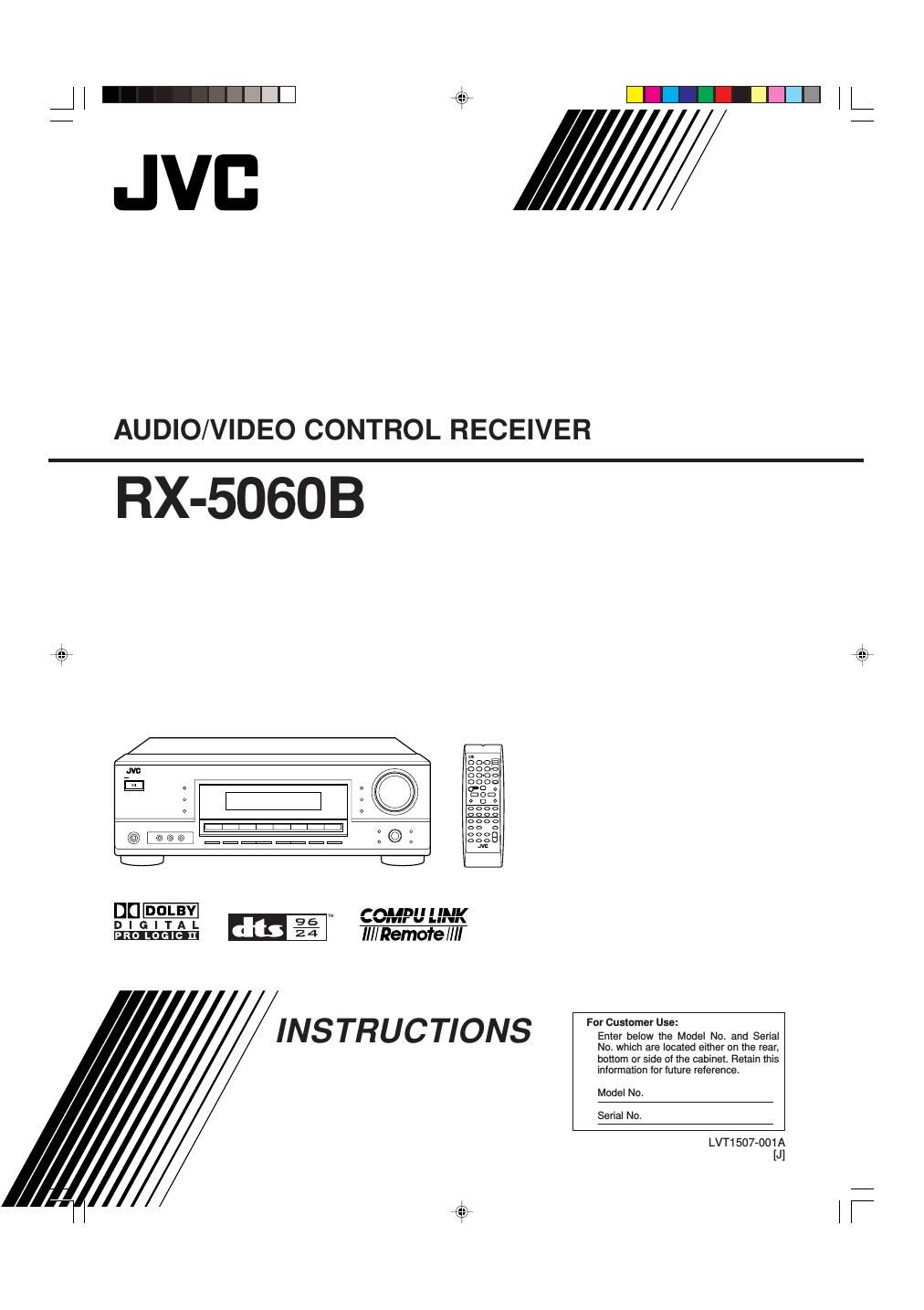 Jvc RX 5060 B Owners Manual