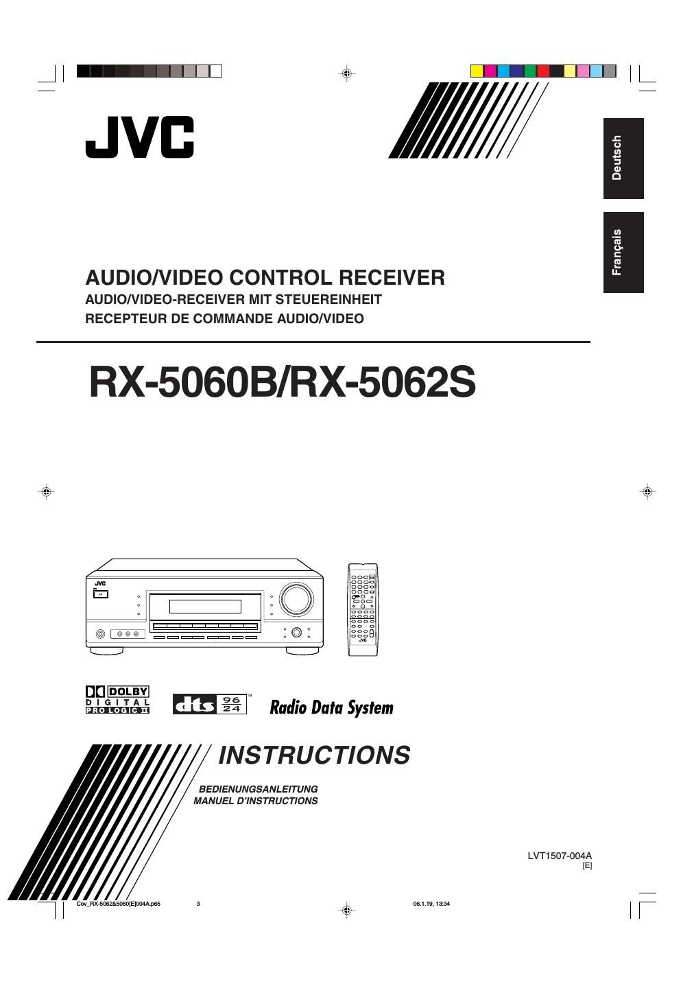 Jvc RX 5062 S Owners Manual