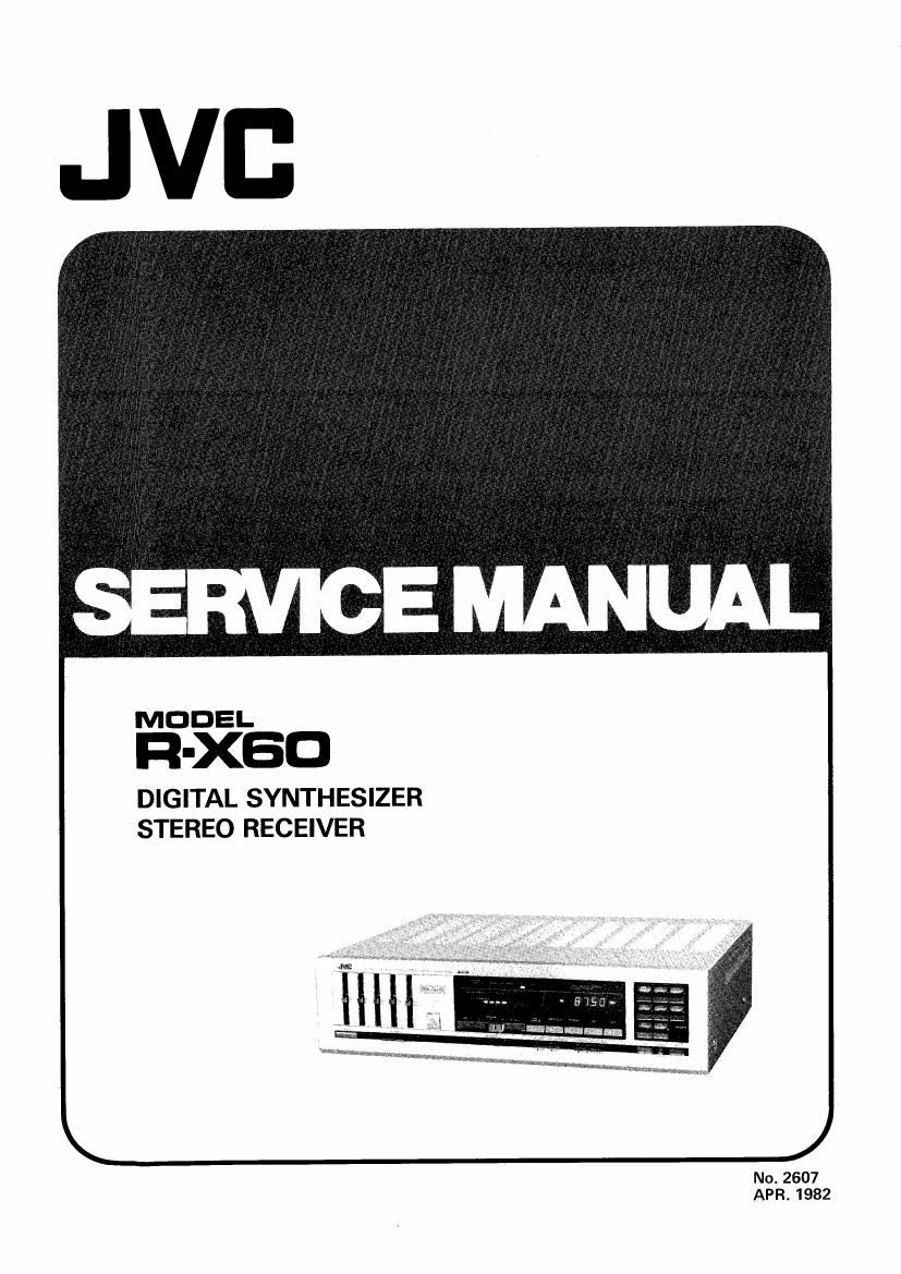 Jvc RX 60 Service Manual