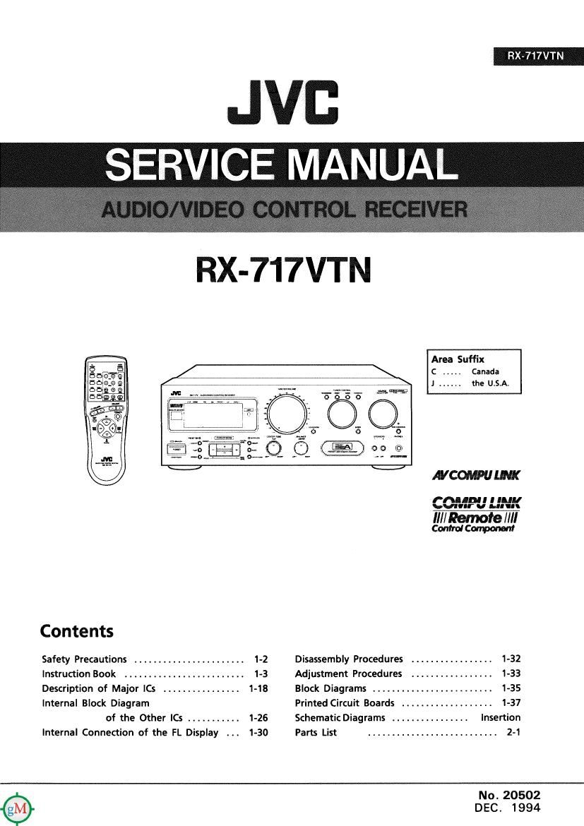 Jvc RX 717 VTN Service Manual