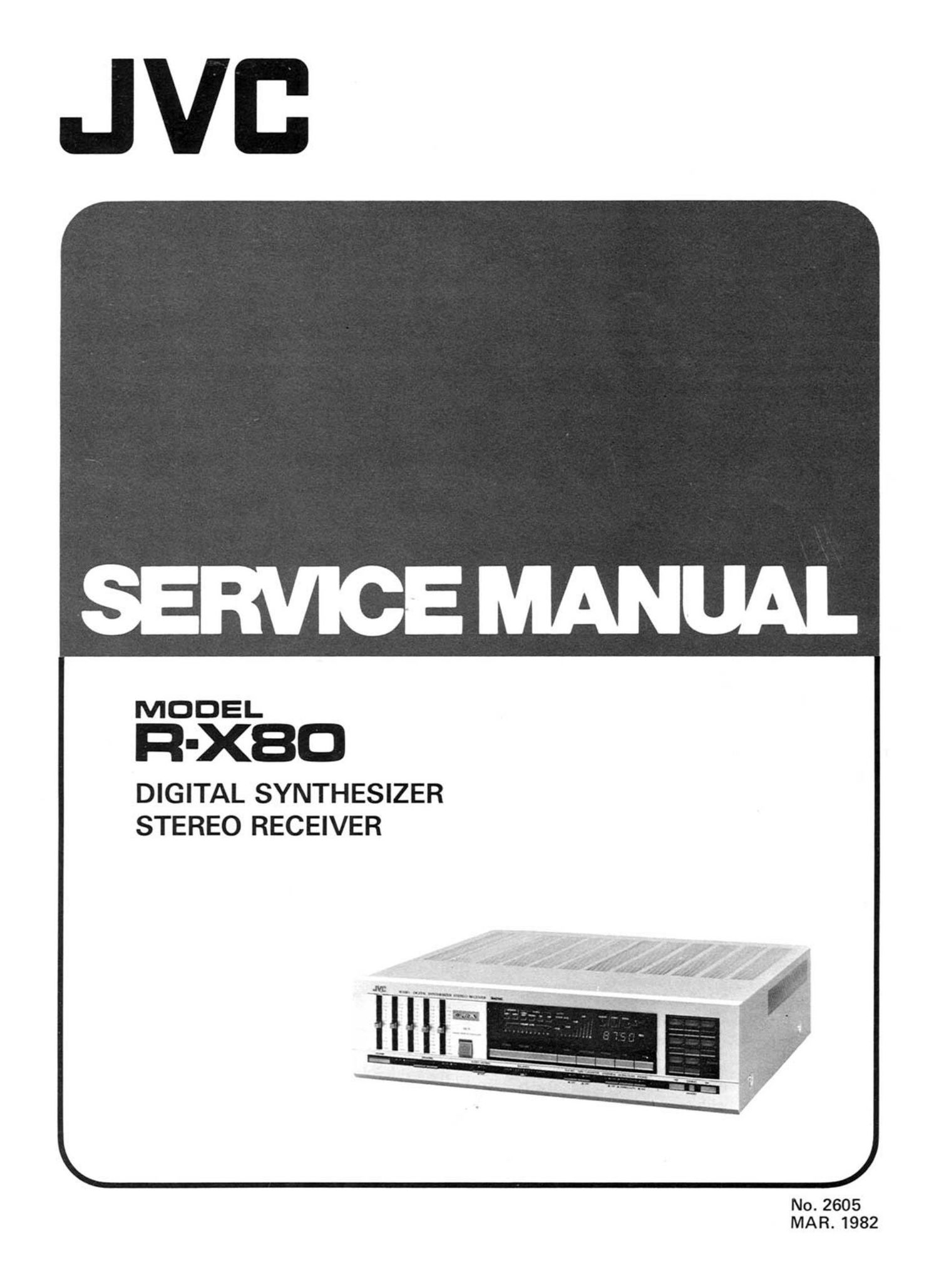 Jvc RX 80 Service Manual