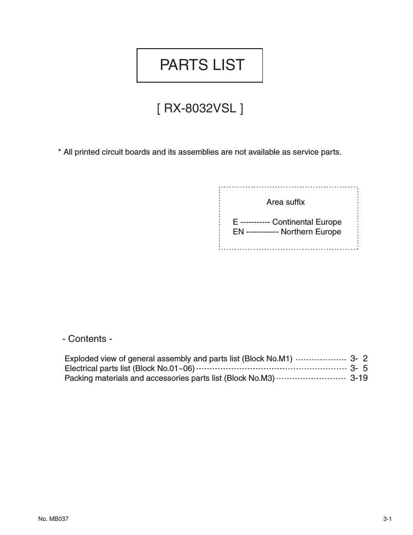 Jvc RX 8032 VSL Service Manual