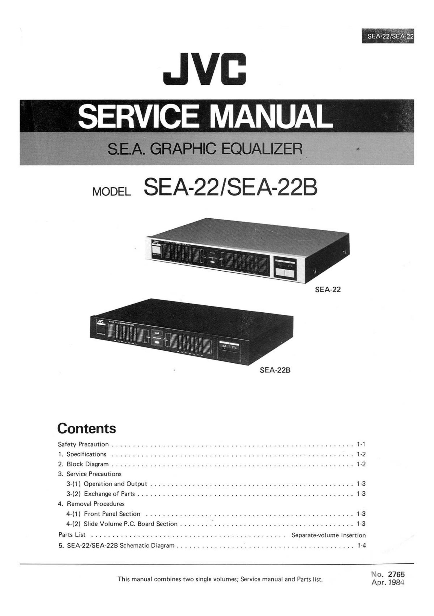 Jvc SEA 22 Service Manual