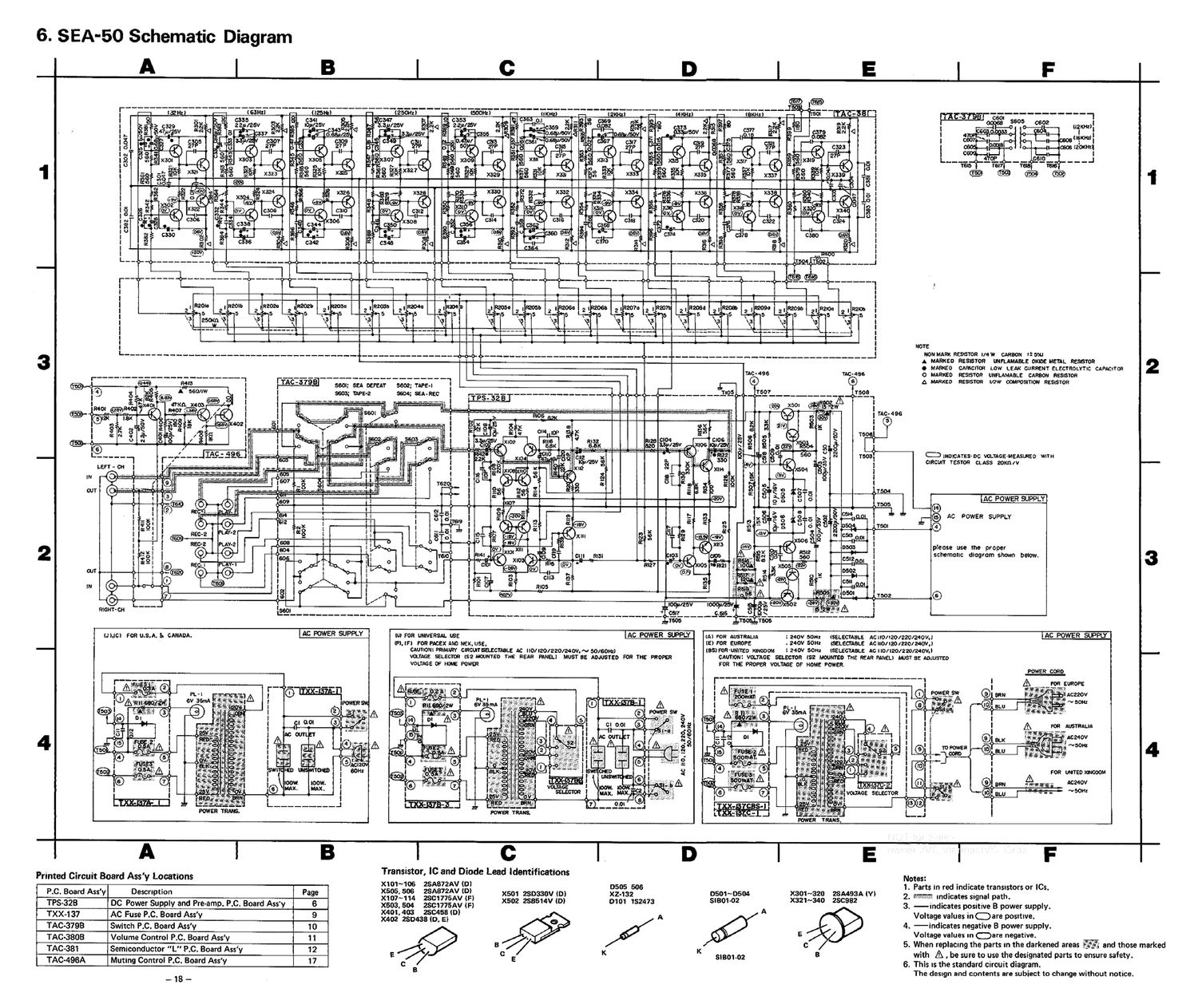 Jvc SEA 50 Schematic