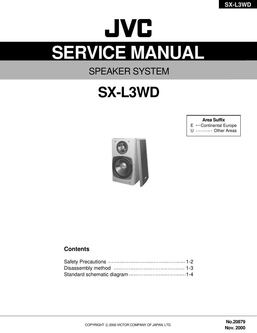 Jvc SXL 3 WD Service Manual