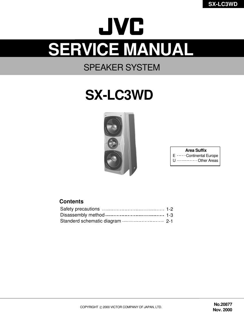 Jvc SXLC 3 WD Service Manual