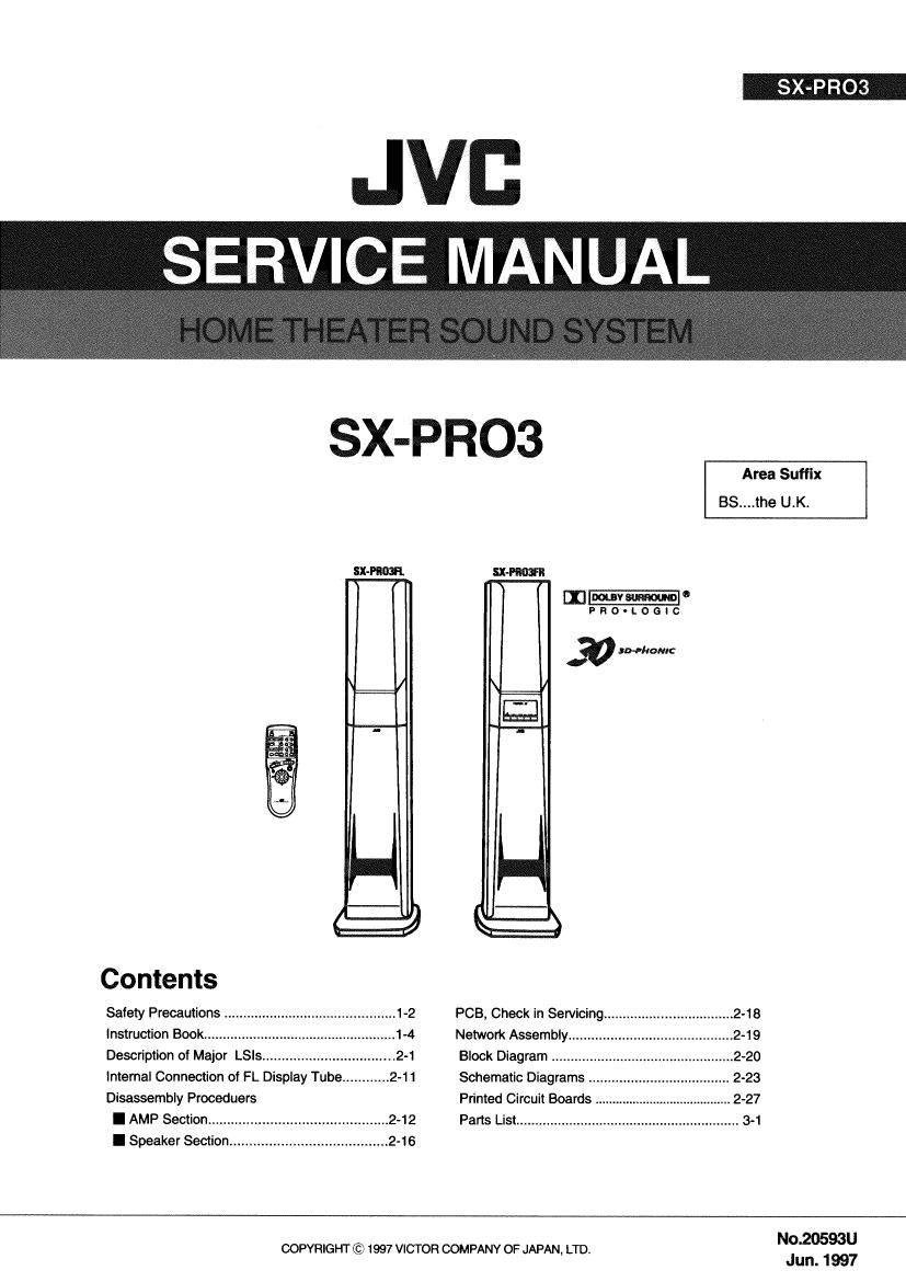 Jvc SXPR 03 Service Manual