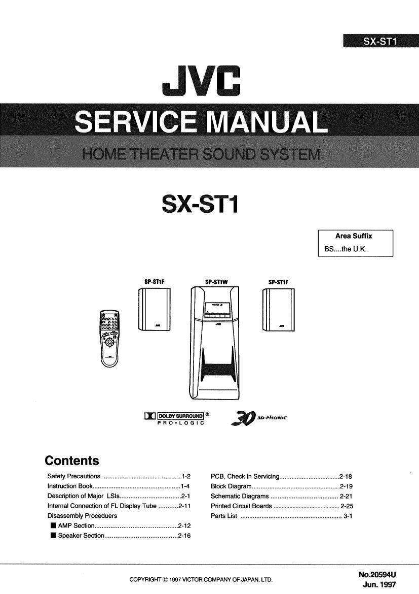 Jvc SXST 1 Service Manual