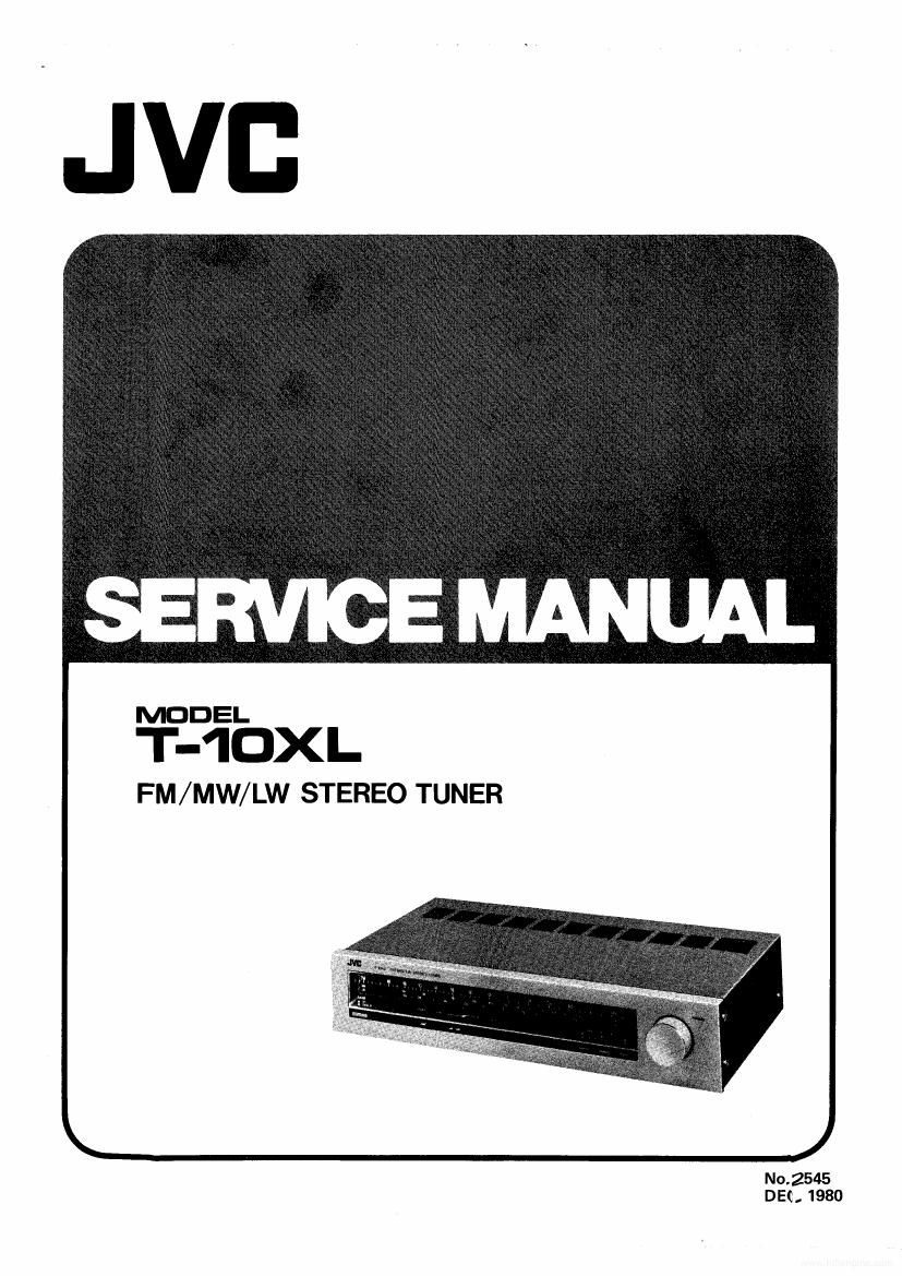 Jvc T 10 XL Service Manual