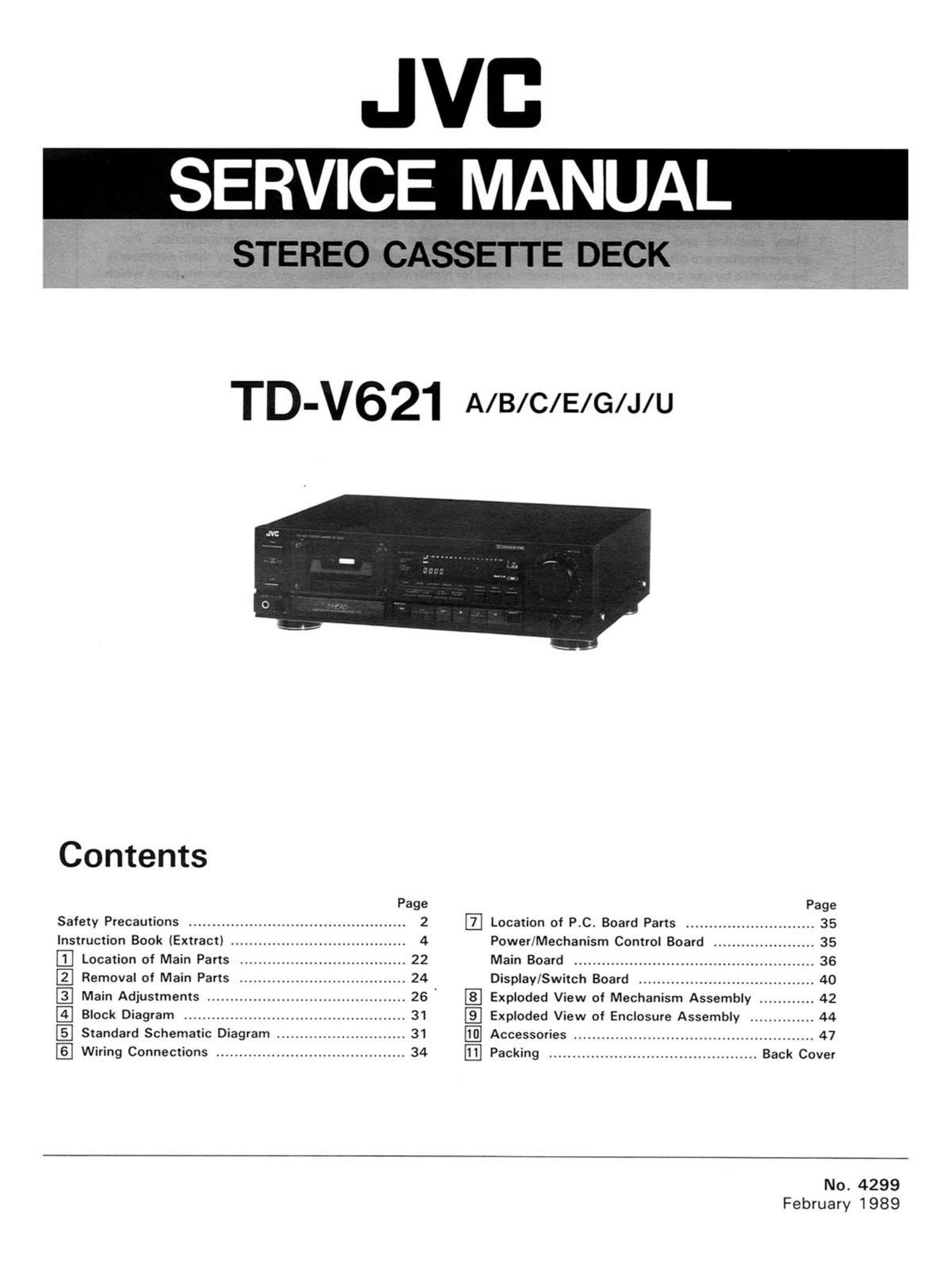 Jvc TDV 621 Service Manual 2