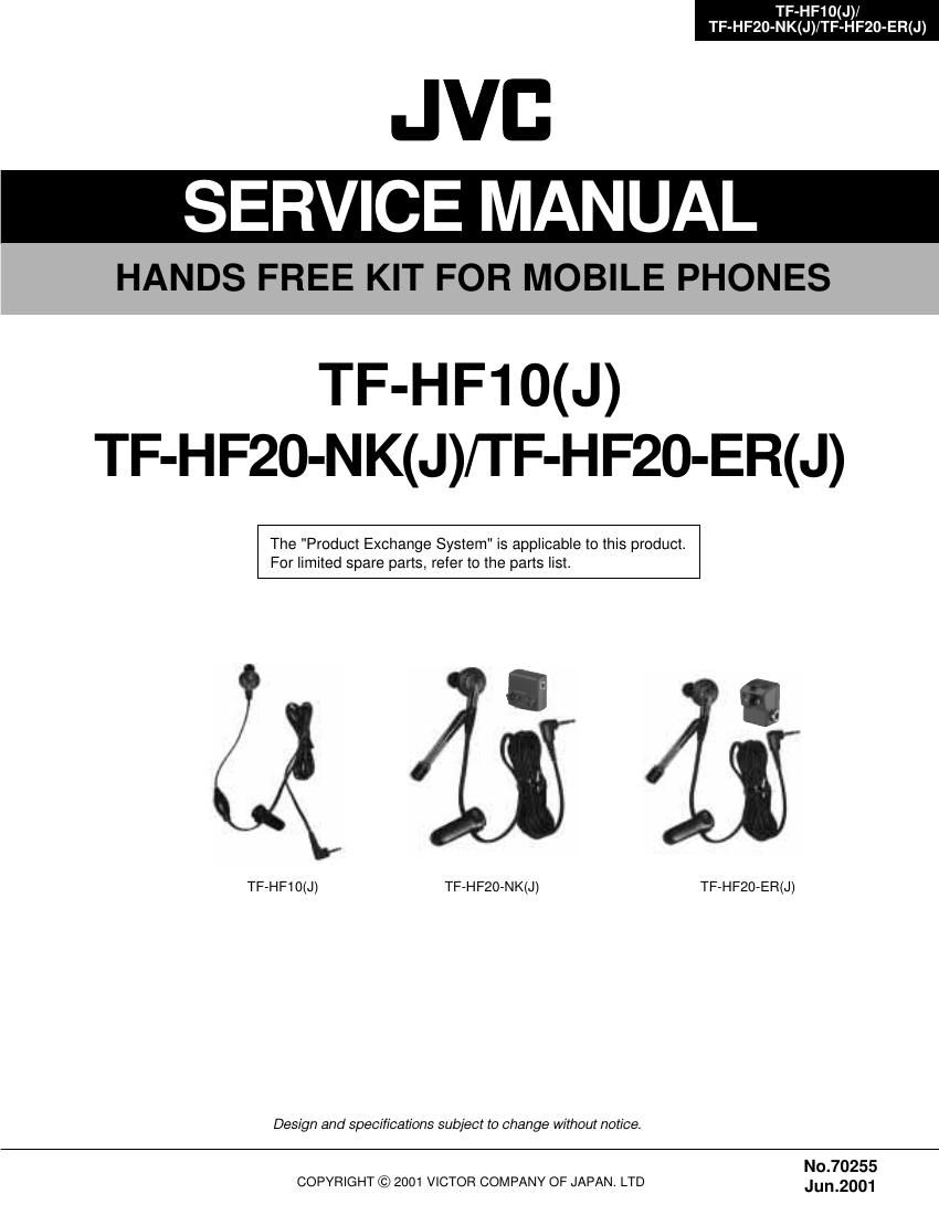Jvc TFHF 10 Service Manual