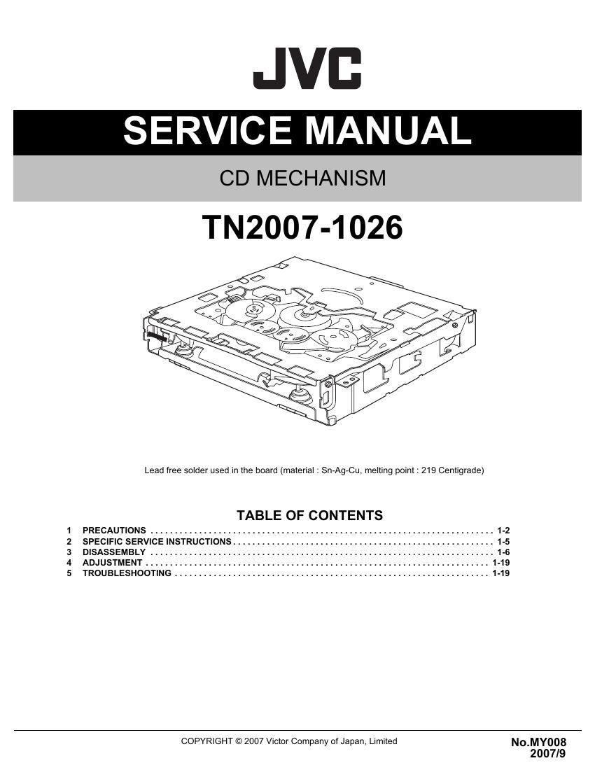 Jvc TN 2006 1026 Service Manual