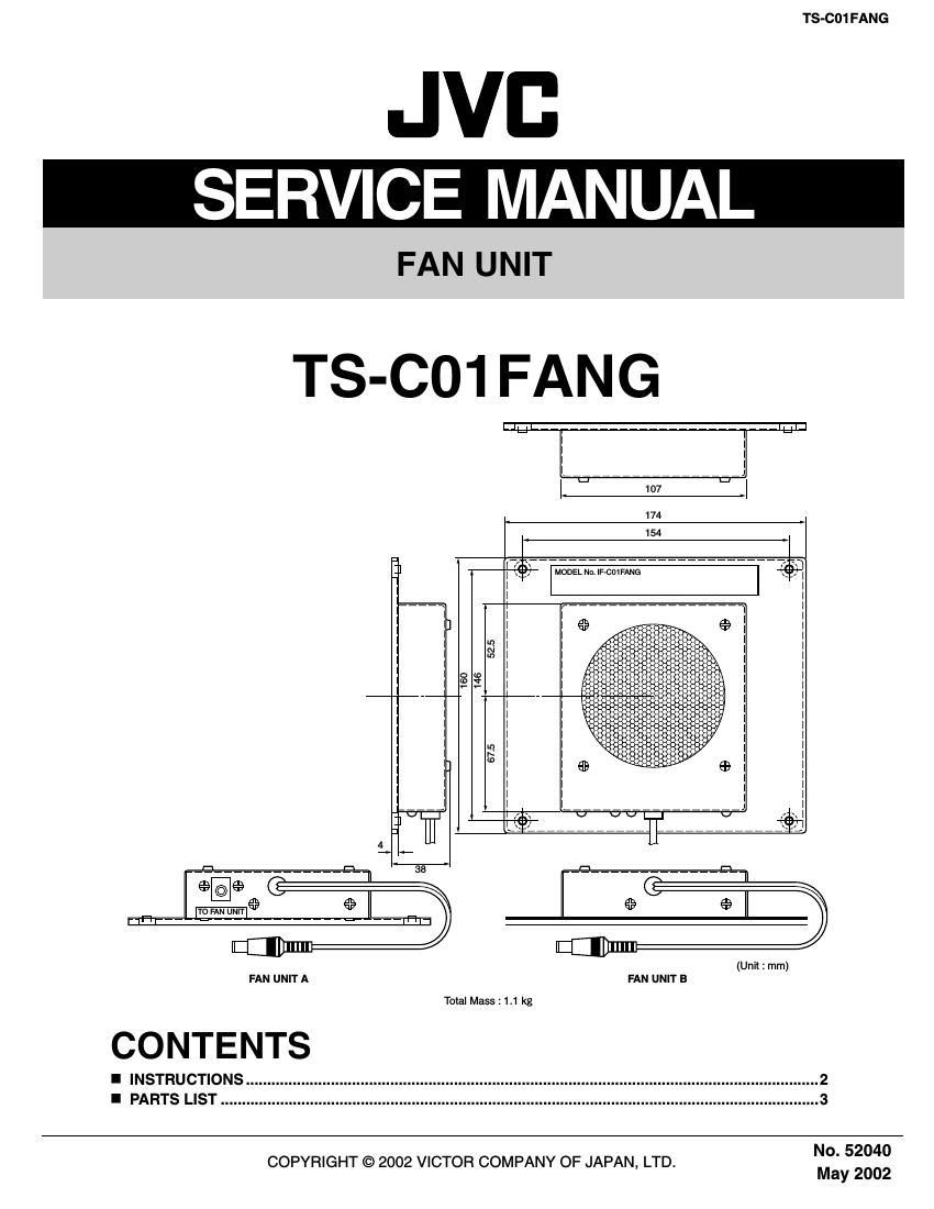 Jvc TSC 01 FANG Service Manual