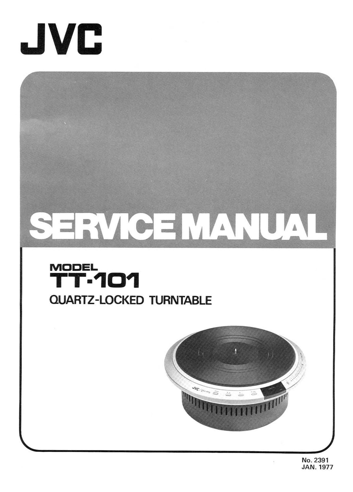 Jvc TT 101 Service Manual