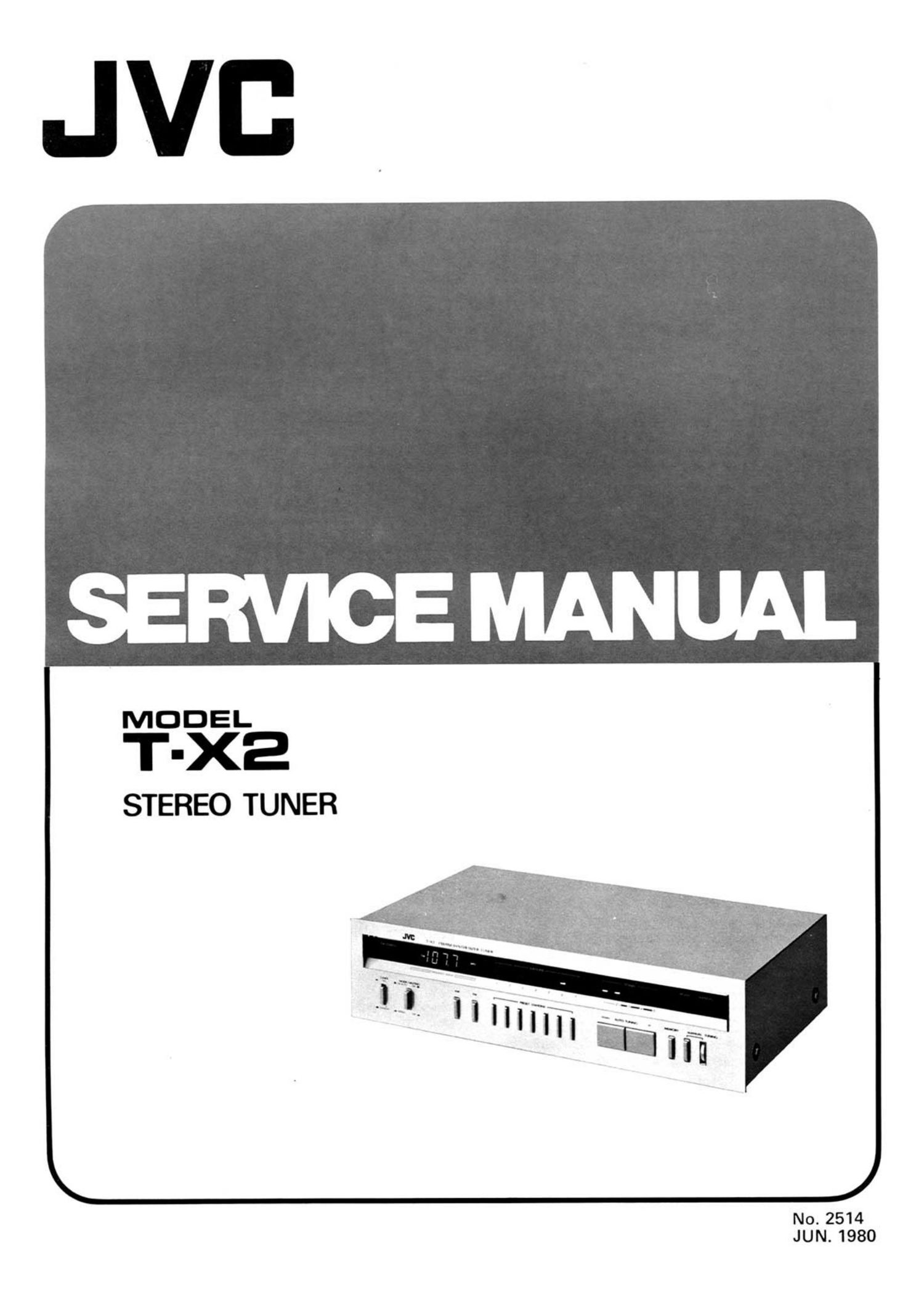 Jvc TX 2 Service Manual