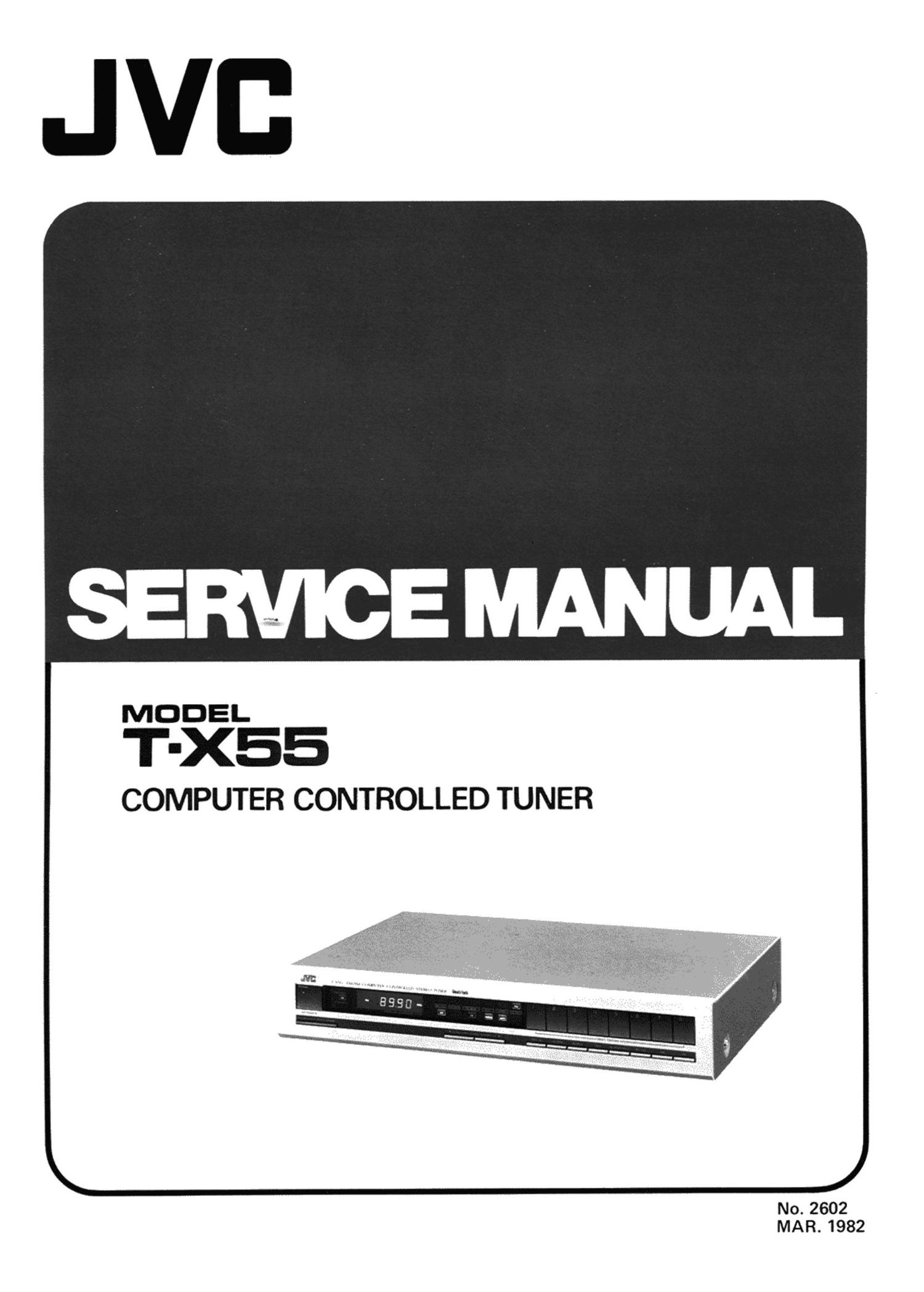 Jvc TX 55 Service Manual