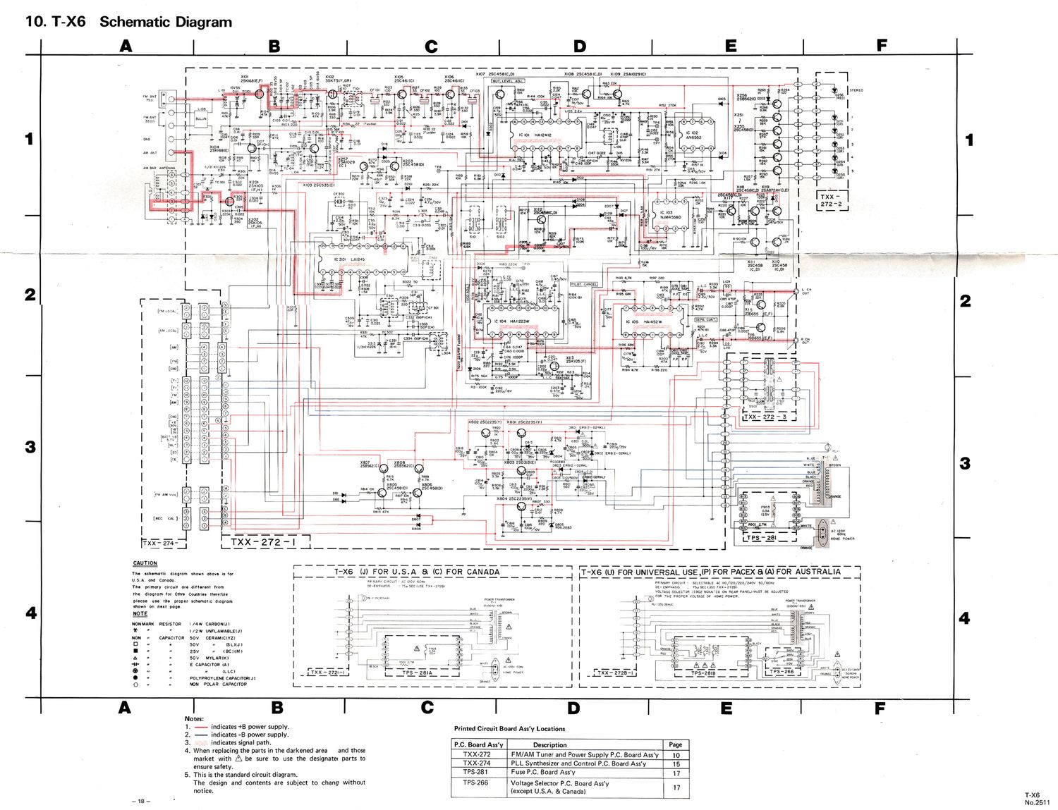 Jvc TX 6 Schematic