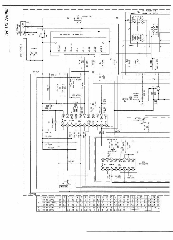 Jvc UXA 50 BK Schematic