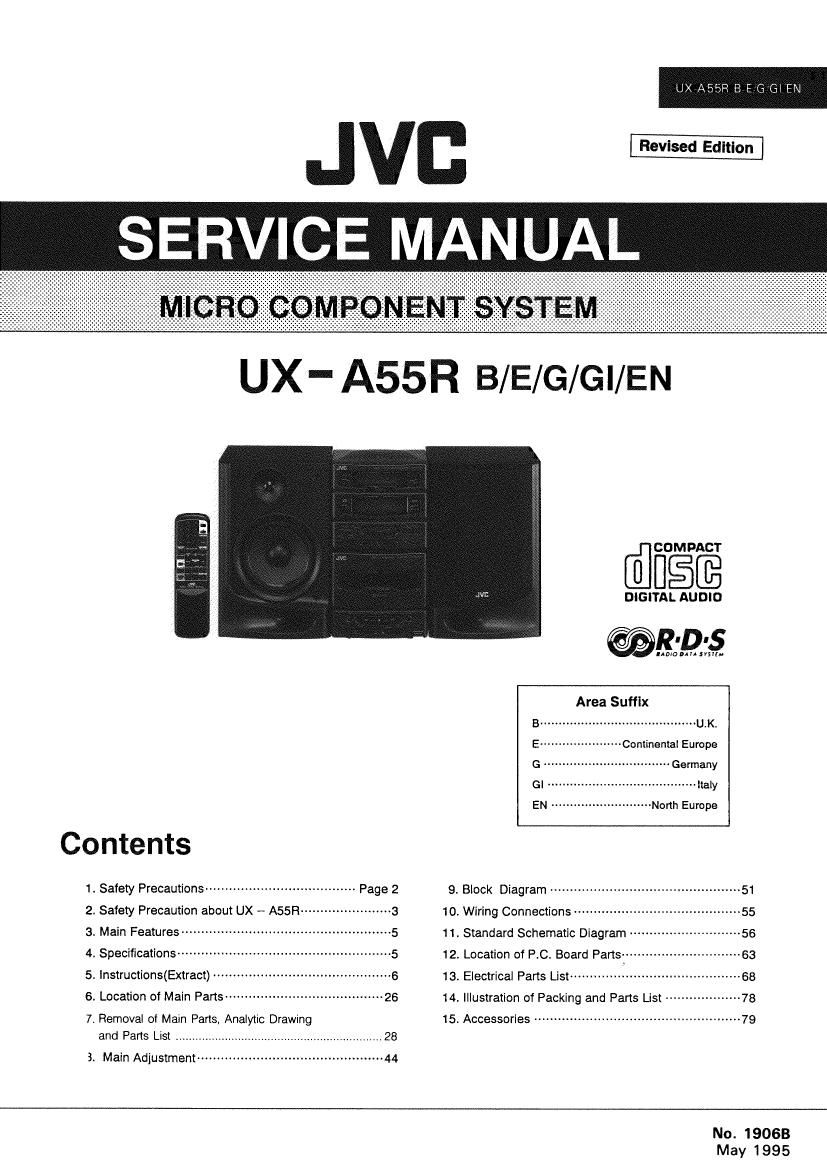 Jvc UXA 55 R Service Manual