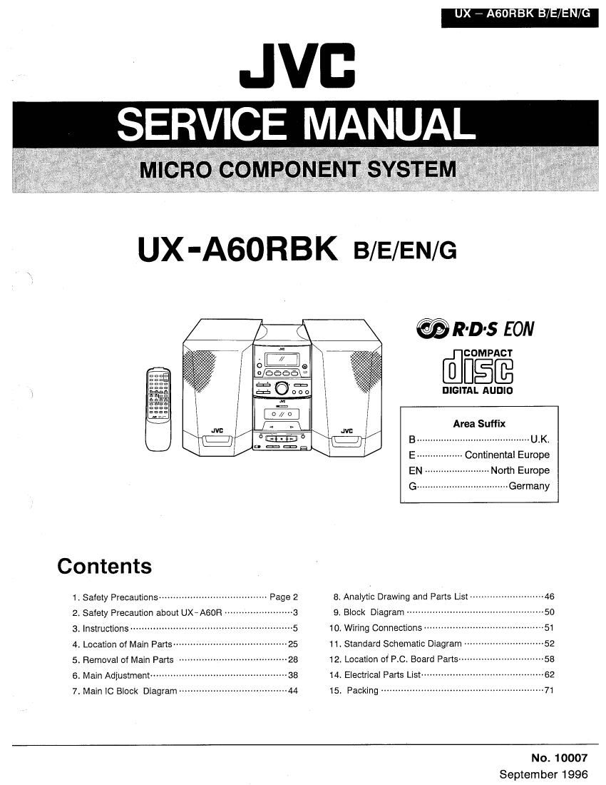 Jvc UXA 60 RBK Service Manual