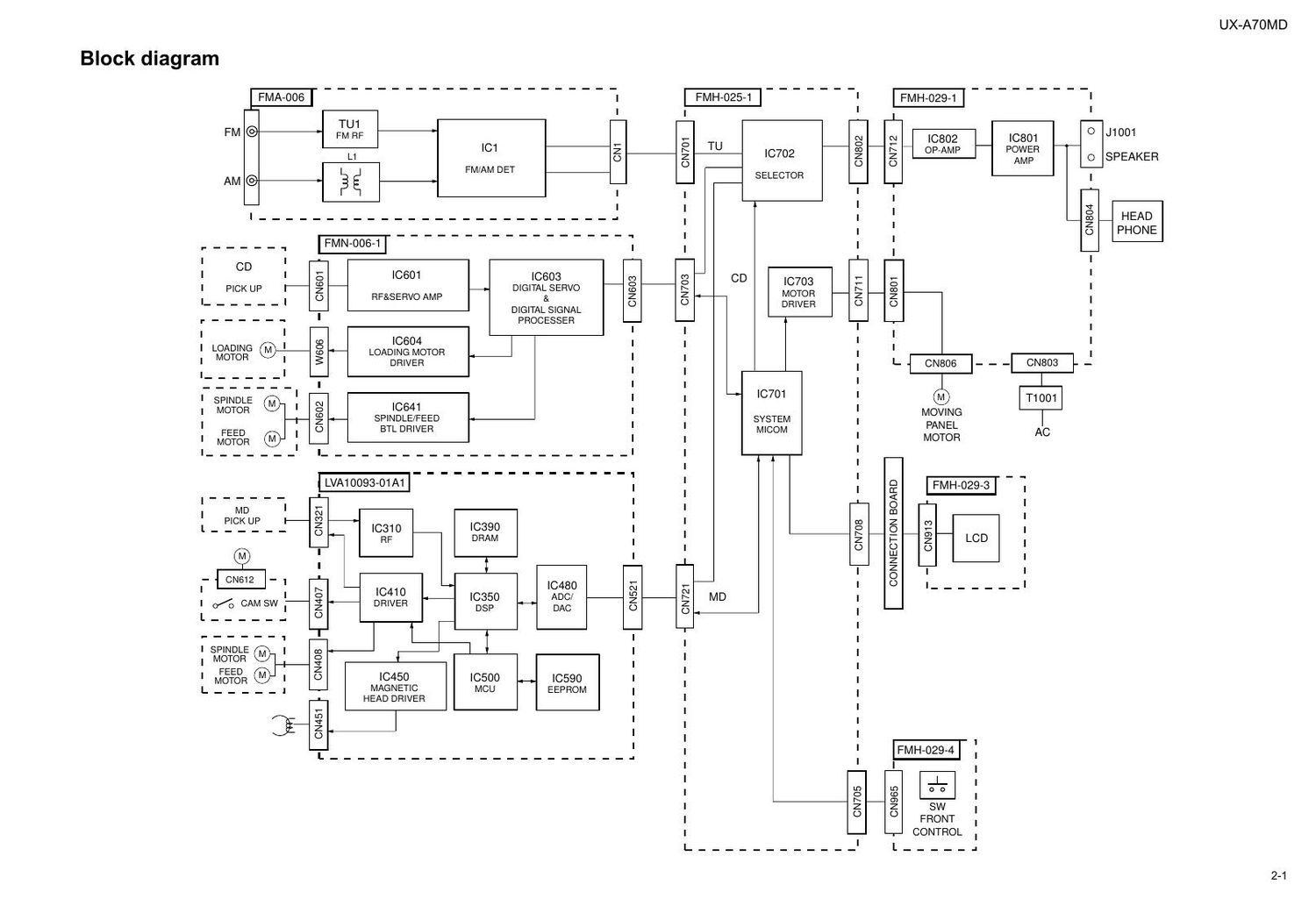 Jvc UXA 70 MD Schematic