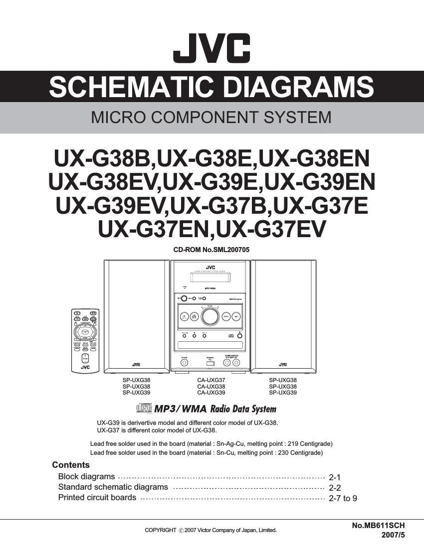 Jvc UXG 39 Service Manual