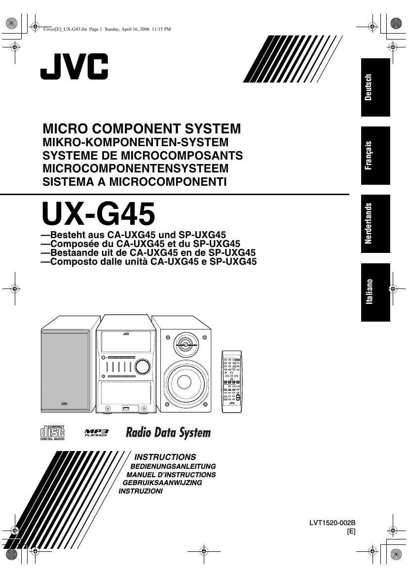 Jvc UXG 45 Owners Manual