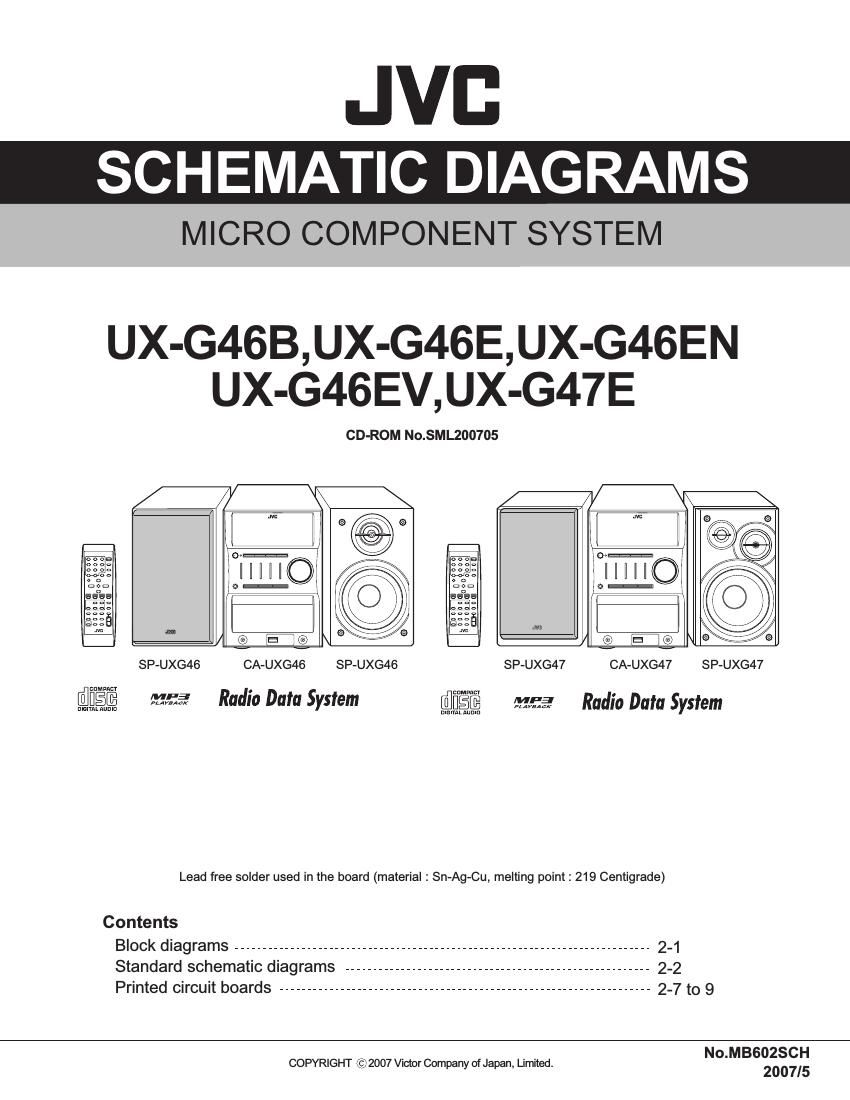 Jvc UXG 46 Service Manual