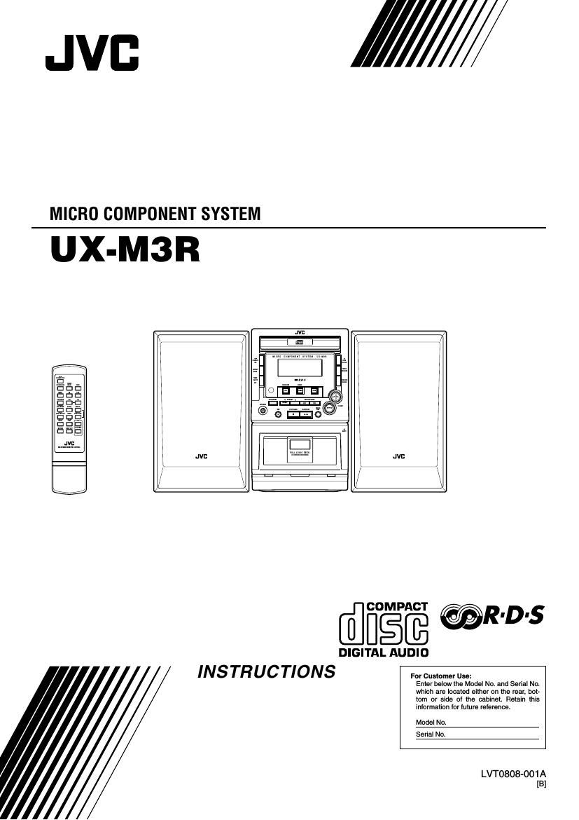 Jvc UXM 3 R Owners Manual
