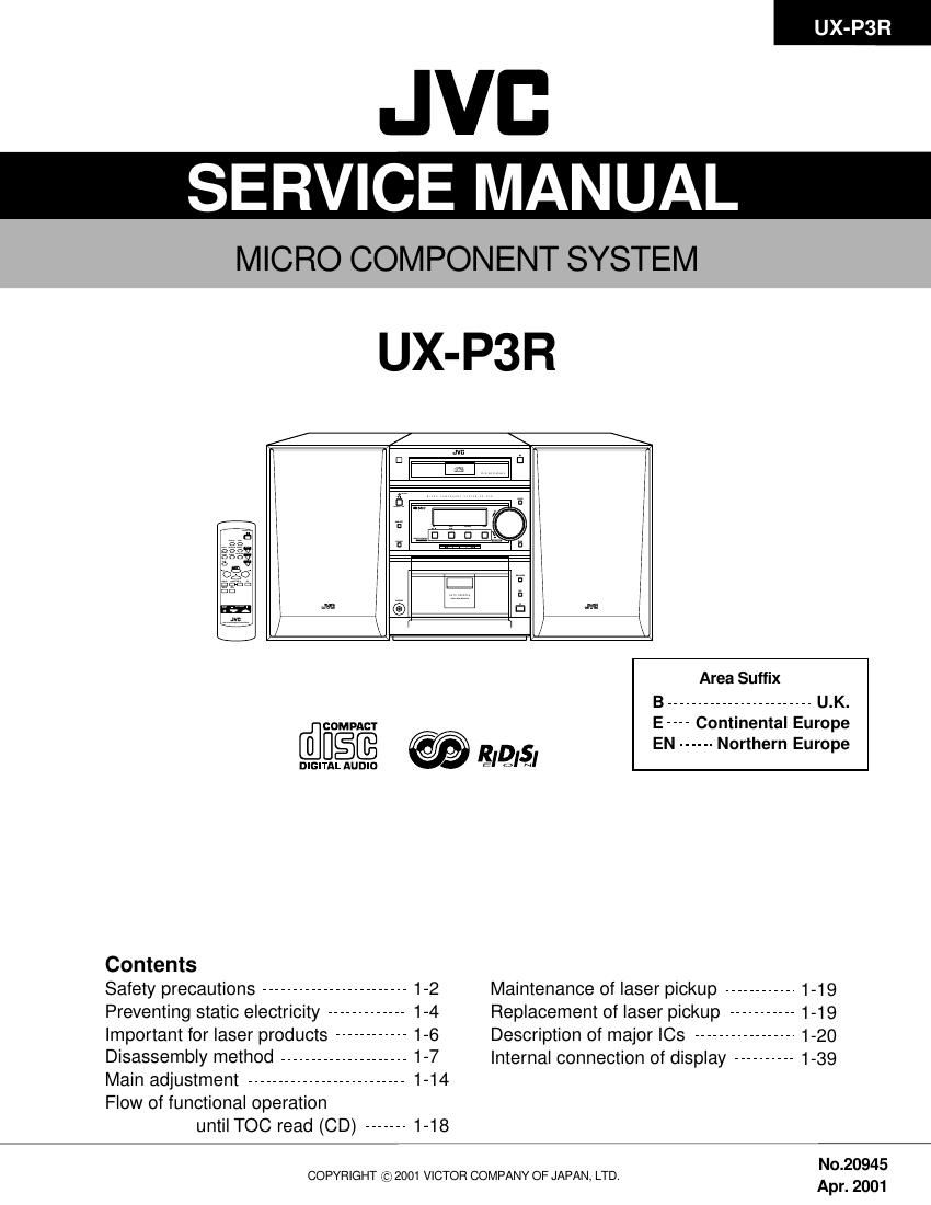Jvc UXP 3 R Service Manual