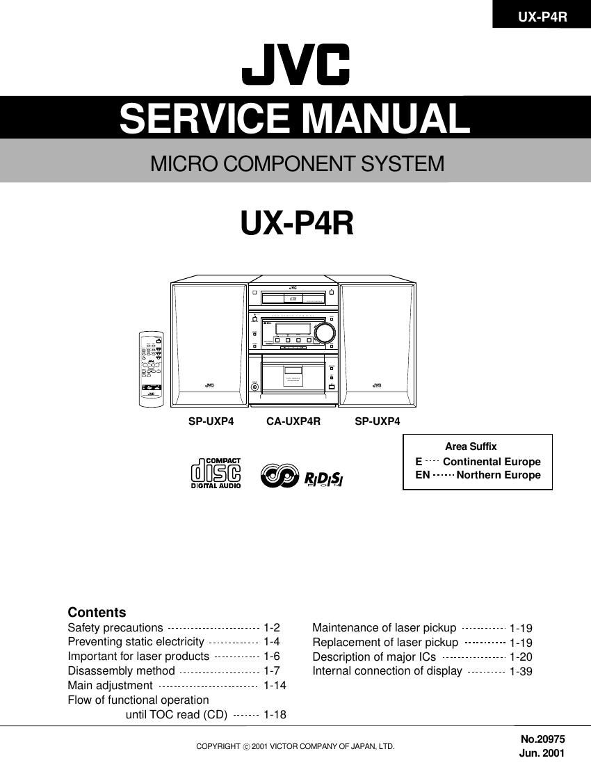 Jvc UXP 4 R Service Manual