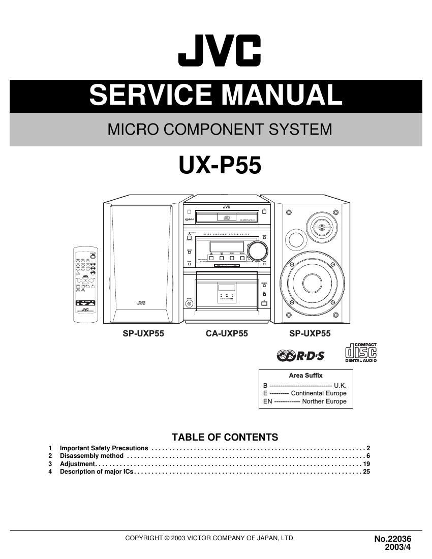 Jvc UXP 55 Service Manual